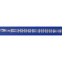 SPC GATE STYLE FANCY 3 ROW BRACELET