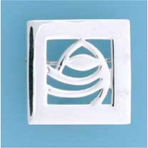 SPC RM STYLE ROSE IN SQUARE BROOCH     =