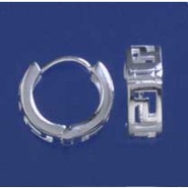 SPC 17x6mm GREEK KEY HINGED HOOPS      =