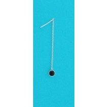 SPC 5mm ONYX PULL THRU EARRINGS