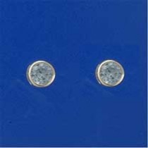 SPC 6mm SYN.BLUE TOPAZ STUDS