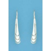 SPC 3 CZ SET CURVED TEARDROP EARRINGS