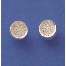 SPC PAVE SET 10mm ROUND CZ SET STUDS  -