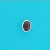 SPC 7x5mm OVAL GARNET RUBSET STUDS     =