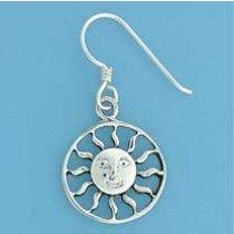 SPC SUN IN CIRCLE DROP EARRING         =