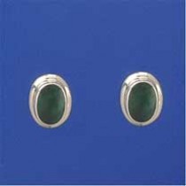 SPC 8x6 OVAL MALACITE STUDS/1mm RIM    =