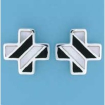 SPC M.O.P/ONYX DIAGONAL INLAY PLUS STUDS