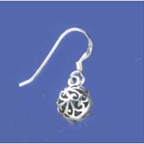 SPC 9mm FILIGREE BALL DROP EARRINGS    =