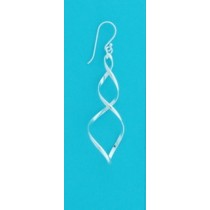 SPC DROP EARING OPEN PEAR TWIST