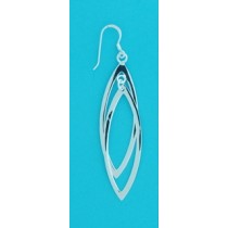 SPC DROP ERRINGS DOUBLE FLAT OVAL