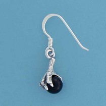 SPC ONYX BALL/CLAW DROP EARRINGS