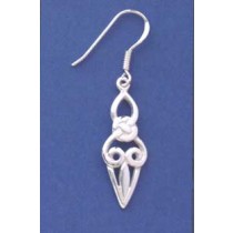 SPC DAGGER SHAPE CELTIC DROP EARRING