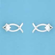 SPC SMALL ALPHA SYMBOL STUD EARRINGS   =