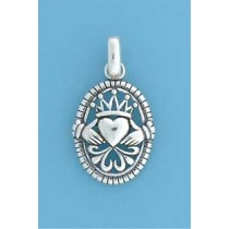 SPC 23x19mm OVAL CLDDAGH PENDANT       =