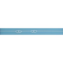SPC  2 LINKED HEARTS BEAD CHAIN ANKLET