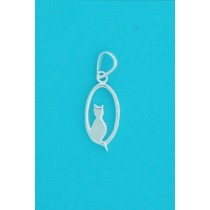 SPC CUTOUT OVAL WITH CAT SILHOUETTE X 2