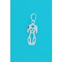 SPC CUTOUT SITTING DOG PENDANT SOLD X 2