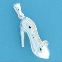 SPC CZ SET STILLETTO SHOE PENDANT      =