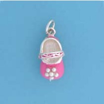 SPC PINK ENAMEL/IMM.PEARL BABY BOOTIE  =