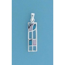 SPC ENAMEL RM STYLE RECT. PENDANT