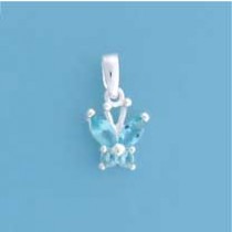 SPC BLUE STONE BUTTERFLY PENDANT       =
