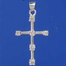 SPC 6 STONE CZ SET FANCY CROSS