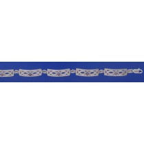 SPC SQ.PURPLE CZ SET CELTIC BRACELET   =