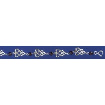 SPC CELTIC BRACELET WITH GARNET BEADS  =
