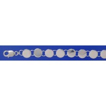 SPC LINKED STAMPED DISCS BRACELET      =