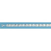 SPC SQ.CZ CUSHION LINKS BRACELET      =]