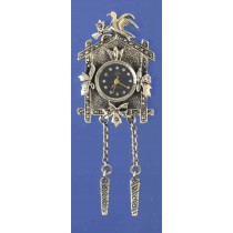 SPC MARCASITE CLOCK BROOCH