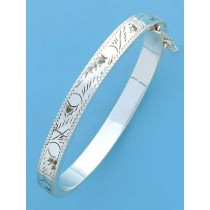 SPC 7MM FLAT SECTION ENG.HNG. BANGLE   =
