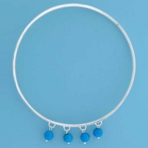 SPC 4 TQ.BEADS WARPED COURT SLAVE BANGLE