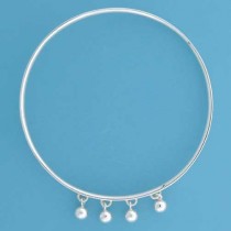 SPC 4 HANGING BEADS COURT SLAVE BANGLE =