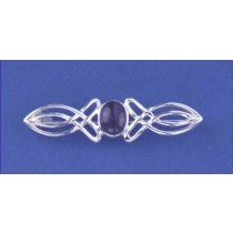 SPC 9x7 OVAL AME. WIRE CELTIC BROOCH   =