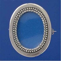SPC OVAL PICTURE FRAME BROOCH