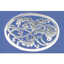 SPC OVAL CUTOUT PATTERN BROOCH         =