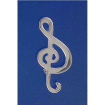 SPC MEDIUM TREBLE CLEF BROOCH          =