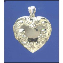 SPC EMBOSSED HEART LOCKET