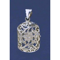 SPC 27x20 CUSH FILLIGREE FLOWER LOCKET =