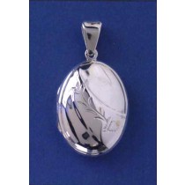 SPC 27x20mm RAISED SECT FLOWER LOCKET  =