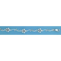 SPC WIGGLY BAR/FLOWERS BRACELET        =