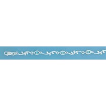 SPC OVAL BLUE STONE BENT BAR/LEAVE BRAC=