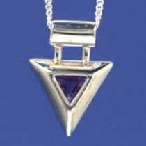 SPC FANCY TRIANGLE AMETHYST PENDANT    =