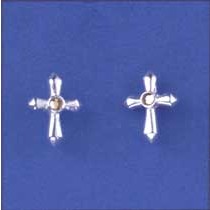 SPC ASST.COLOUR CRYSTAL SET CROSS STUDS