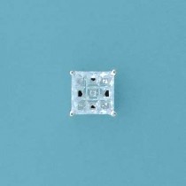 SPC 8mm SQ.INVISIBLE SET STYLE CZ STUDS=