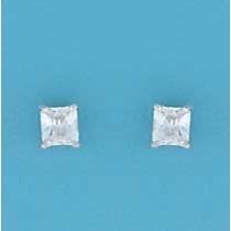 SPC 6mm CLAW SET SQUARE CZ STUD        =