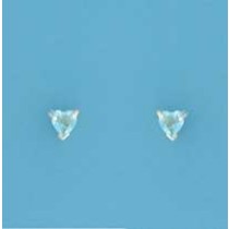 SPC 4mm CLAW SET HEART STUD-BLUE       =