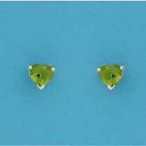 SPC 6mm CLAW SET HEART STUD-GREEN      =