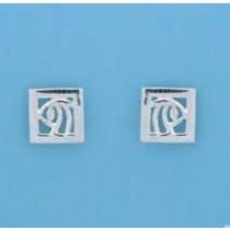 SPC 12mm SQUARE RM STYLE ROSE STUDS    =